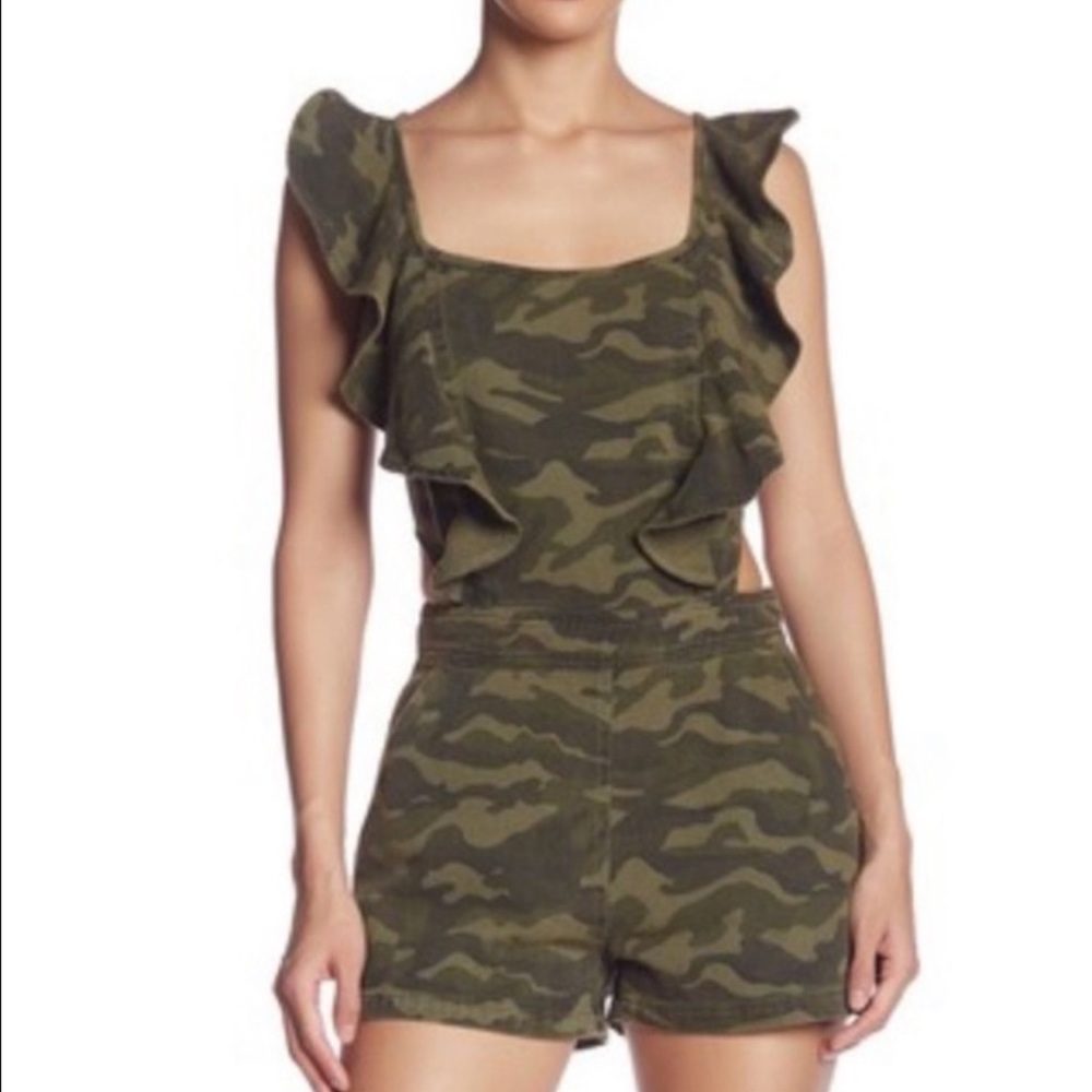 CAMO Denim Romper
